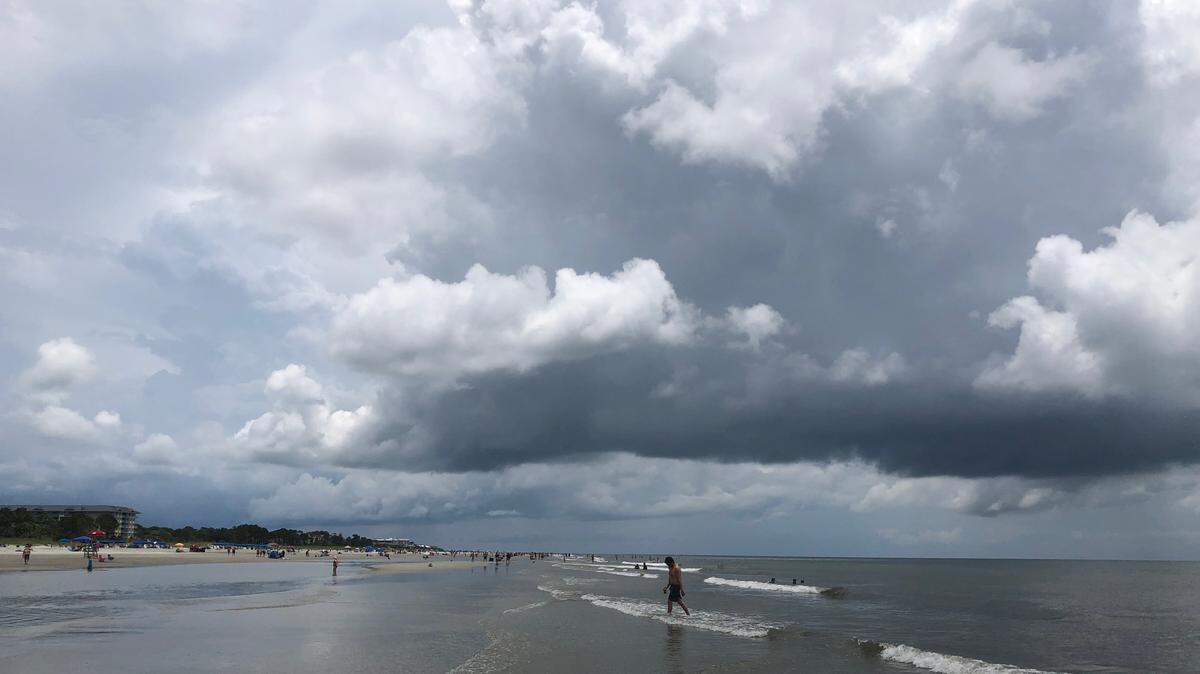 Storm clouds build over the Coligny Beach area on Hilton Head Island recently.