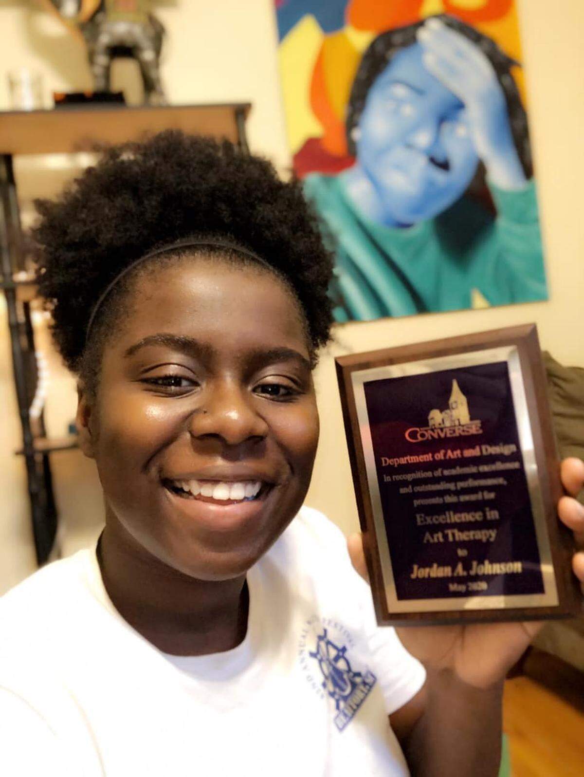 Jordan Johnson, 21, was an art therapy major at Converse College in Spartanburg. A university spokesperson said she was weeks away from graduating.