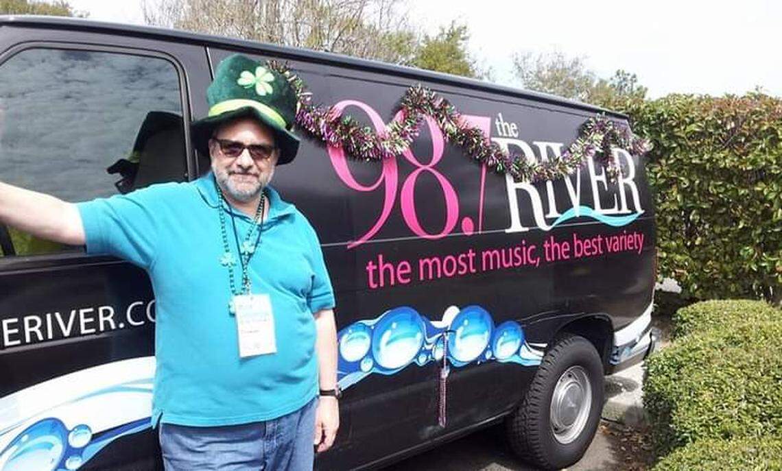 Mark Robertson of 98.7 The River waits for the St. Patrick’s Day Parade to begin in Hilton Head. Robertson is retiring.