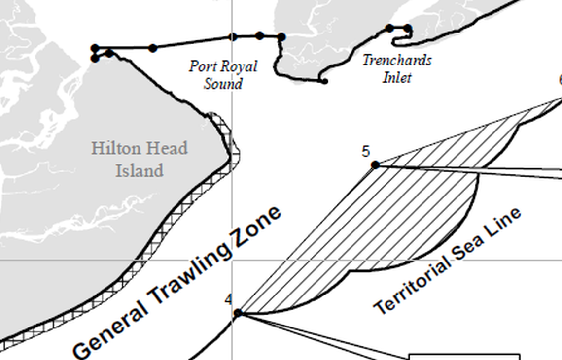 The diagonal lines represent a “provisional zone.” Provisional zones will close on Jan. 31. The general trawling zone closes Wednesday, Jan. 15.