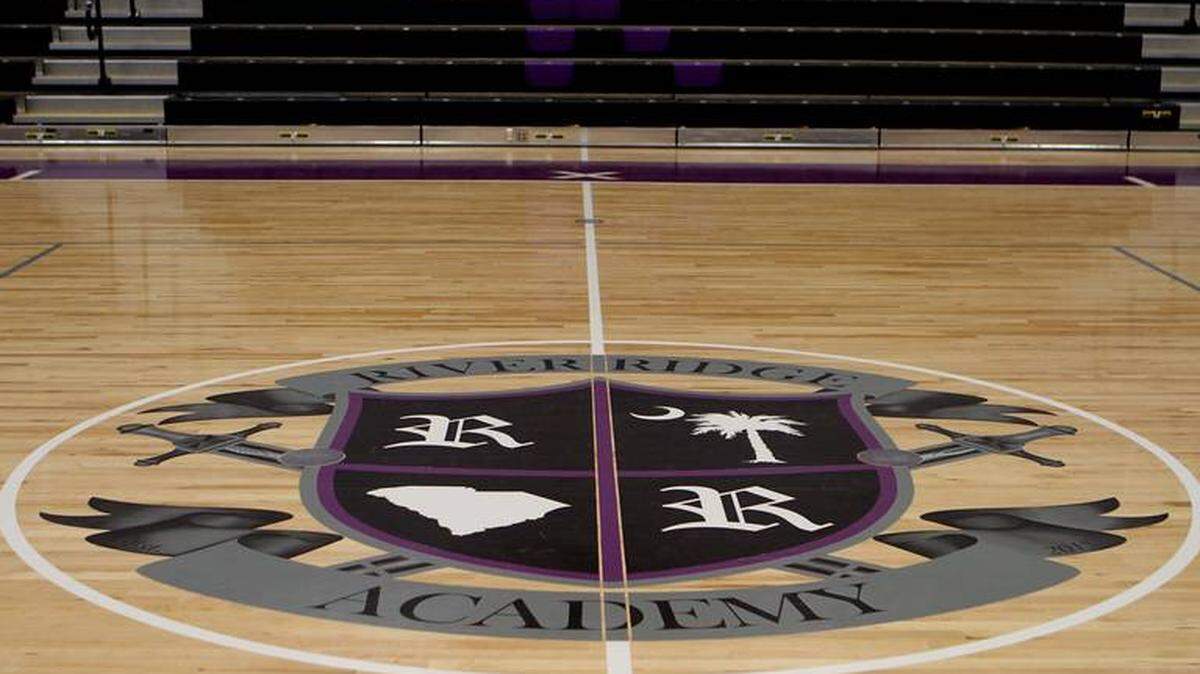 River Ridge Academy's crest taken before the Bluffton school opened to students in 2015.