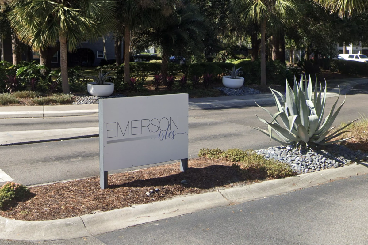 The Emerson Isles apartments are located at 20 Simmonsville Road, just outside of Bluffton town limits.