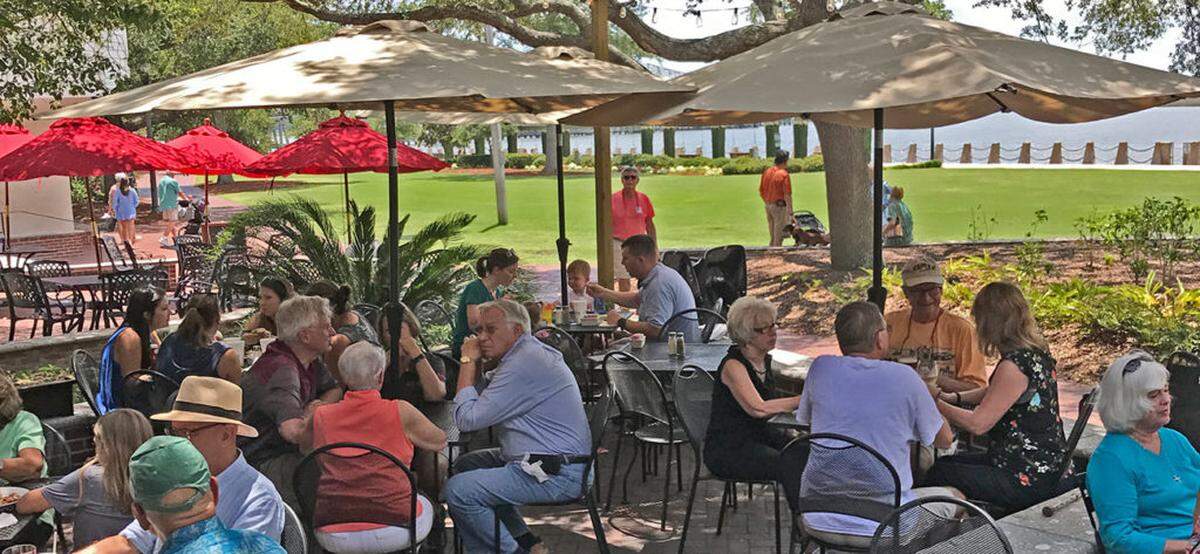 Plums Restaurant is located on Beaufort’s waterfront.