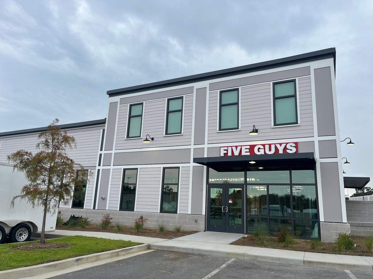 Five Guys is opening soon in the Beaufort Plaza at the intersection of Boundary Street and Robert Smalls Parkway.