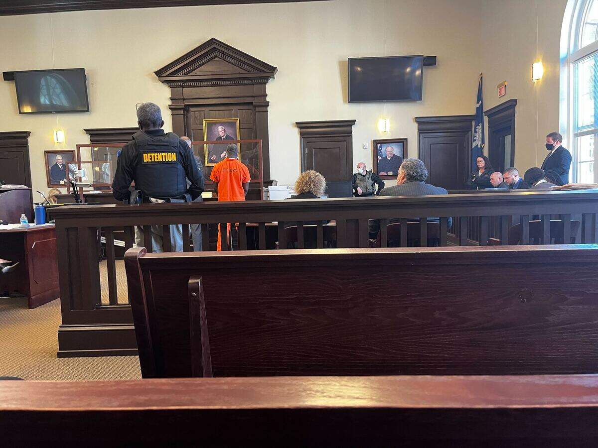 Simon Atkinson, 57, was denied bond by Judge Carmen Mullen on Thursday. He is accused of shooting his ex-girlfriend 12 times.