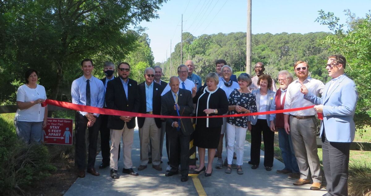 City officials and residents gathered to cut a ribbon in April to mark the completion of the Mossy Oaks stormwater drainage project, which will be put to the test this hurricane season.