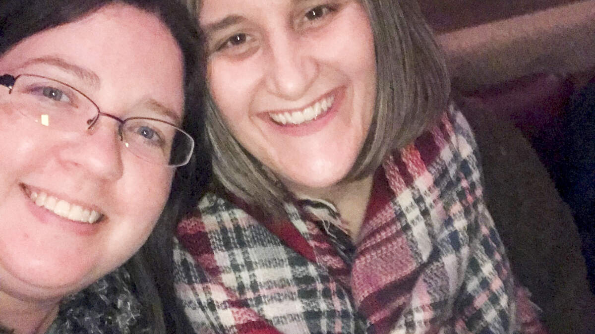 Stacey Dyer, right, poses with friend Latesha McComas during a trip to Myrtle Beach in December 2017. Dyer died after a car crash Nov. 17.