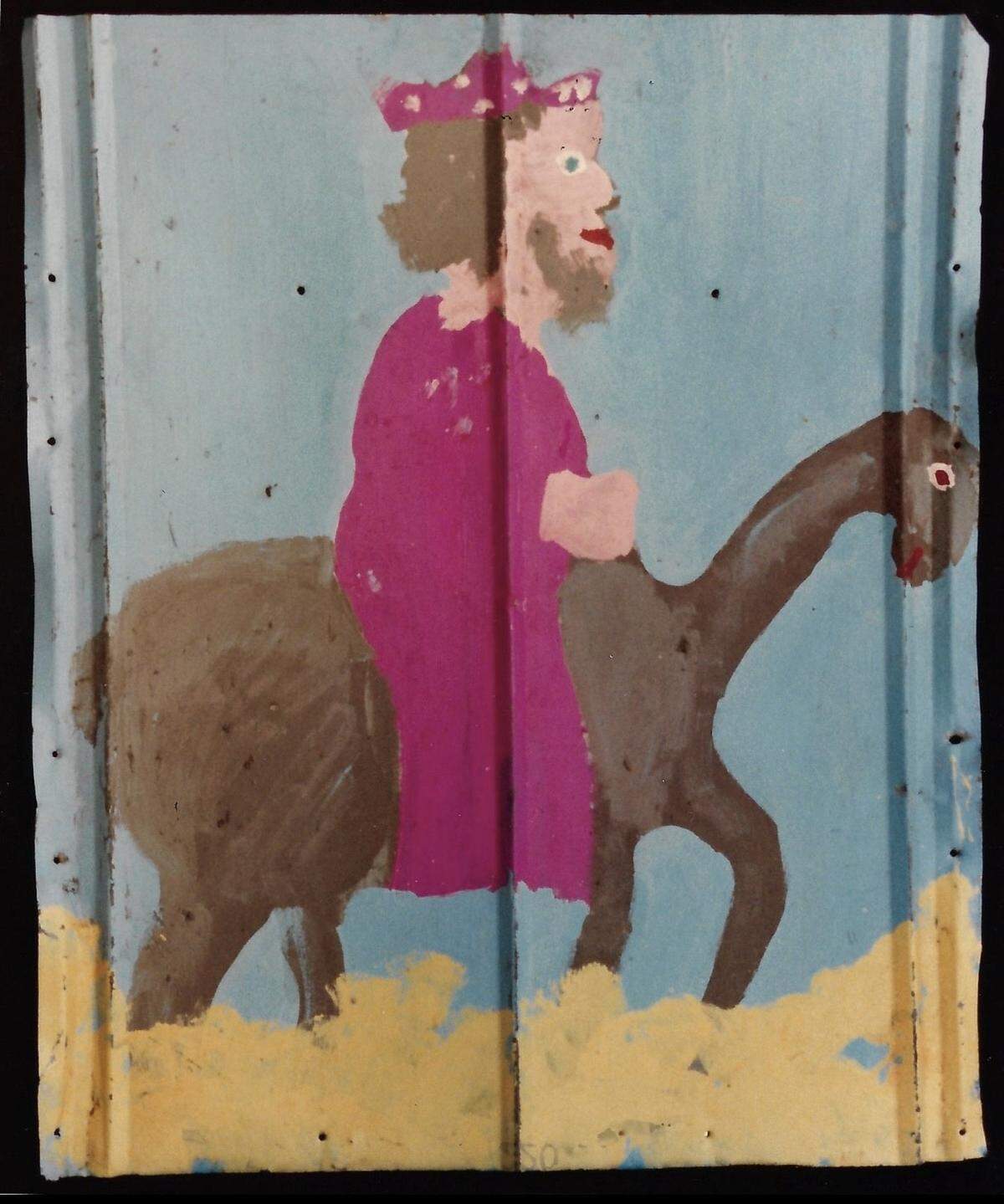 A Sam Doyle painting of a Wise Man.