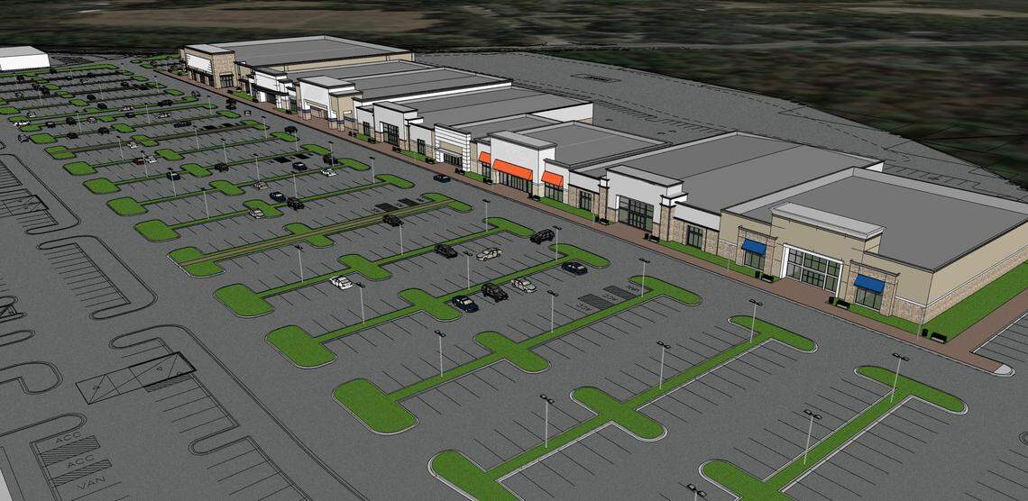 Beaufort Station stations is now filled with tenants. This is a rendering of the layout of the retail development.