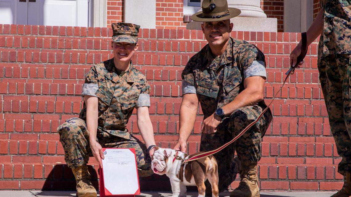 Say hello to Parris Island’s newest mascot named for the first female marine recruit