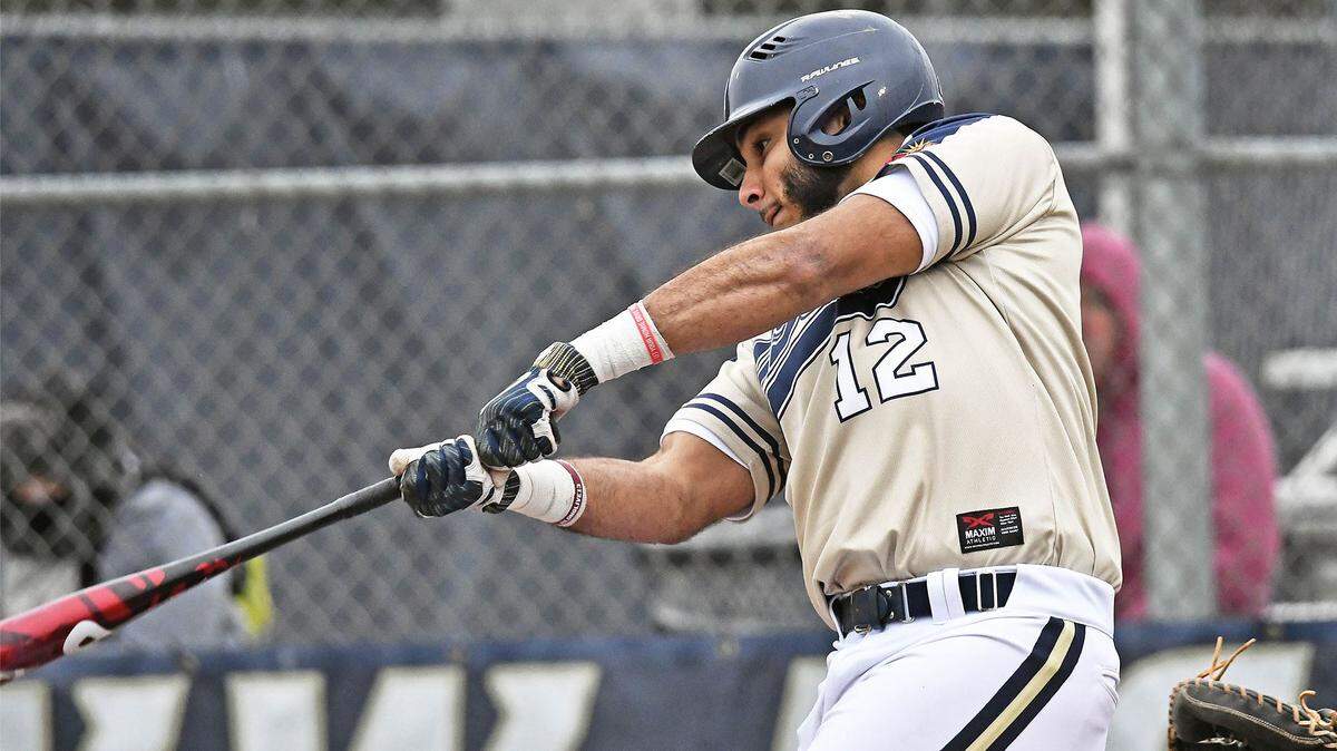 USC Beaufort’s Leandry Castro hit a three-run homer in the win over Fisher at the NAIA baseball tournament on Monday, May 17, 2021.