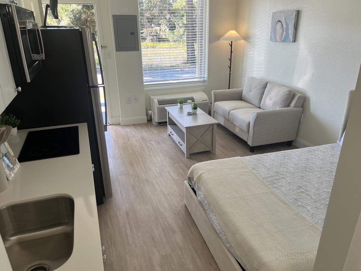 Apartments at The Pearl range from range in size from 252-375 square feet.