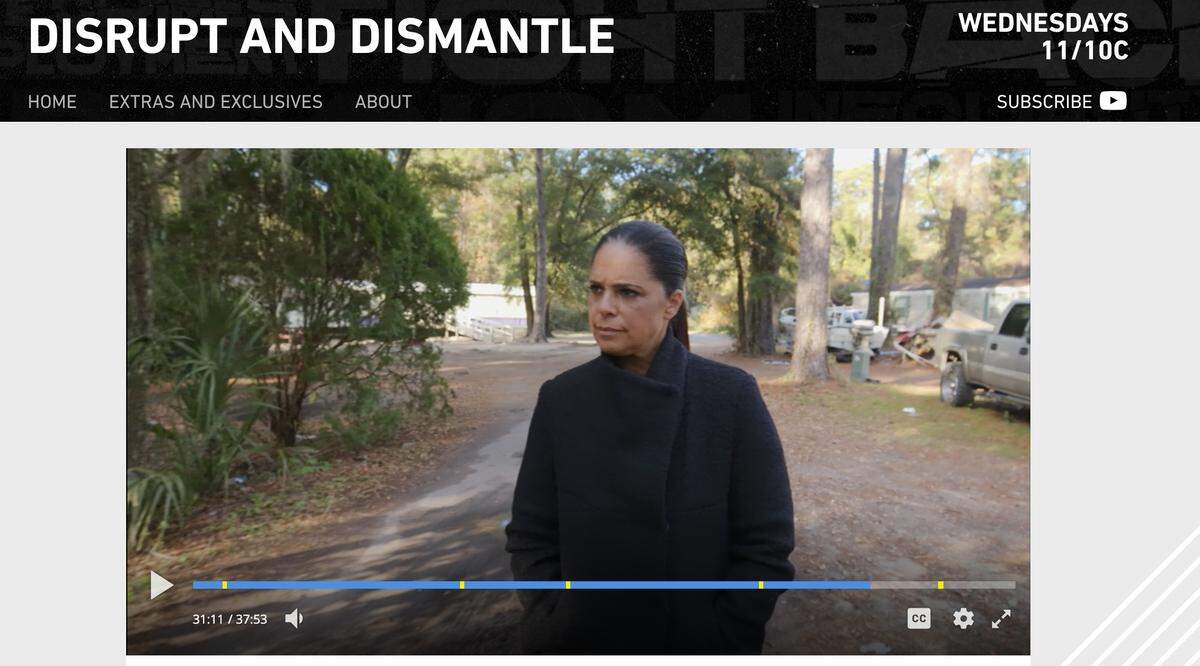 A screengrab from Disrupt and Dismantle by Soledad O’Brien on BET.