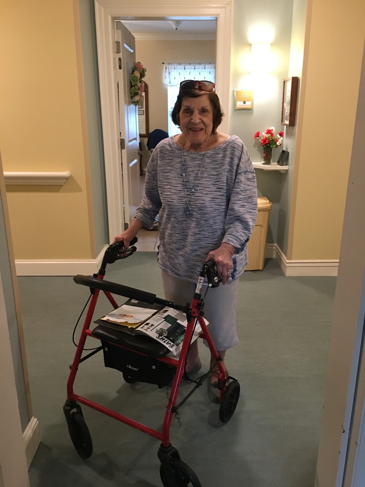 Olympia Bafundo, 99, after recovering from COVID-19. Her negative test results came back just a few days before her birthday.