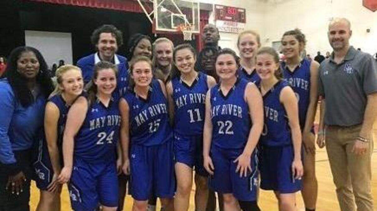 The May River girls defeated Wade Hampton, 38-26, on Tuesday to win their first region title.