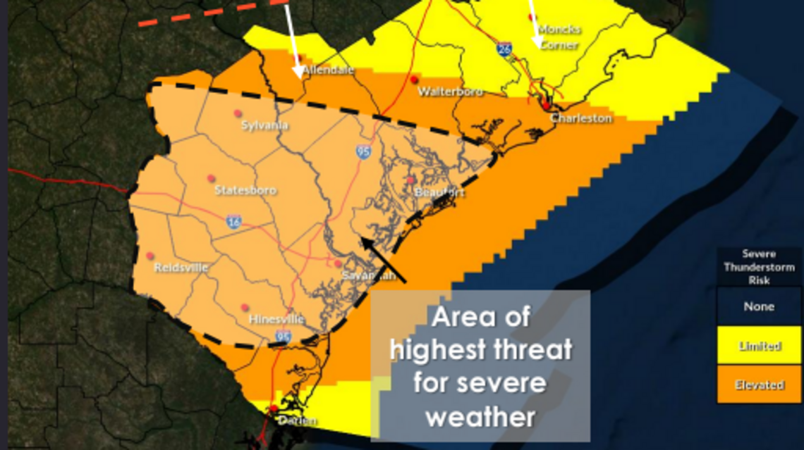 Colder weather, thunderstorms expected this week in Beaufort County. Check out the forecast