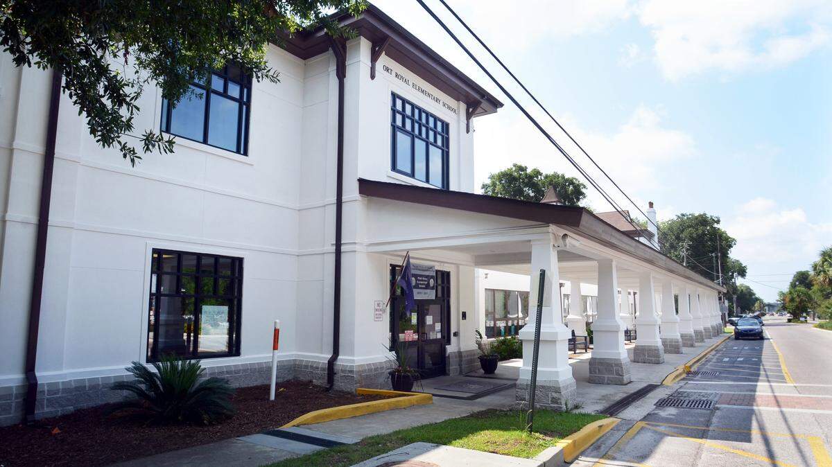 Port Royal Elementary School, photographed on Tuesday, could be placed on the National Register of Historic Places this fall, according to Port Royal town Councilman Joe Lee. The school celebrated its 100th anniversary in September 2011.