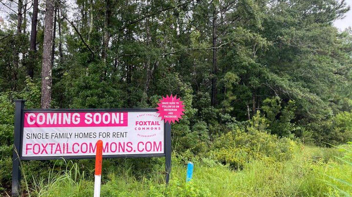 Construction site of the Foxtail Commons housing development, located off of S.C. 170 in Ridgeland, SC, set to open in early 2026.