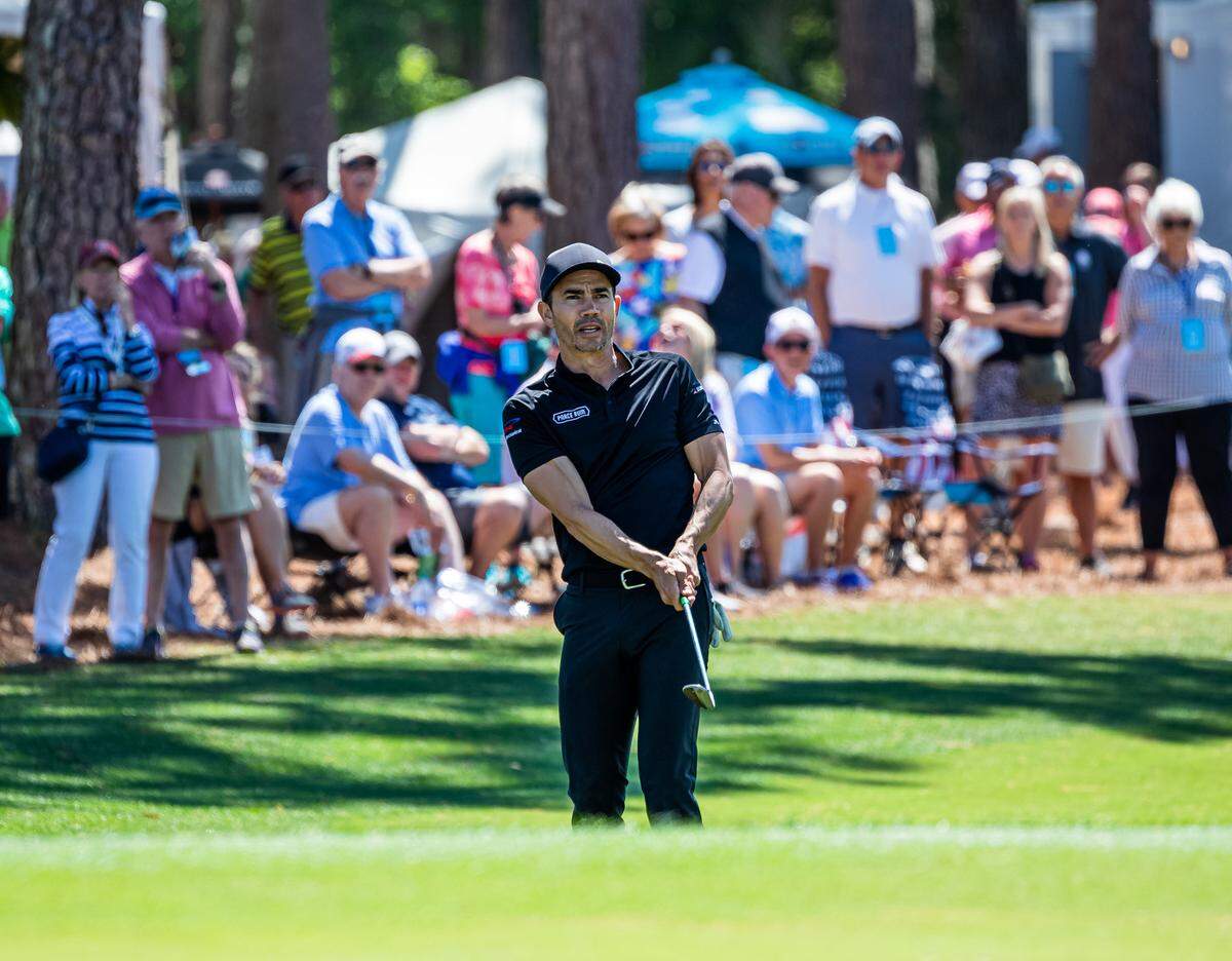 Colombia native Camilo Villegas will tee it up in this week’s Boise Open at Hillcrest Country Club. Here he competes at the RBC Heritage, a PGA Tour event, in April.