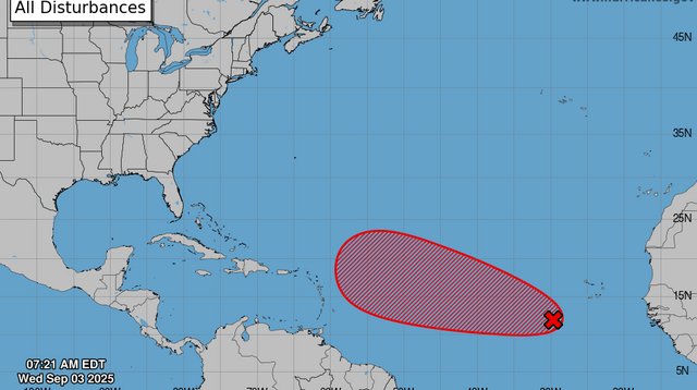Tropical Storm Gabrielle may form in Atlantic later this week | Hilton ...