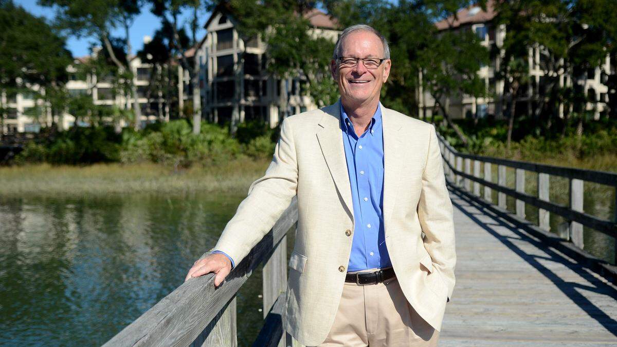 Brad Wilson, a real estate agent with Charter One Realty, stands for a portrait on a dock at the Villages of Skull Creek on Oct. 19, 2015, on Hilton Head Island.