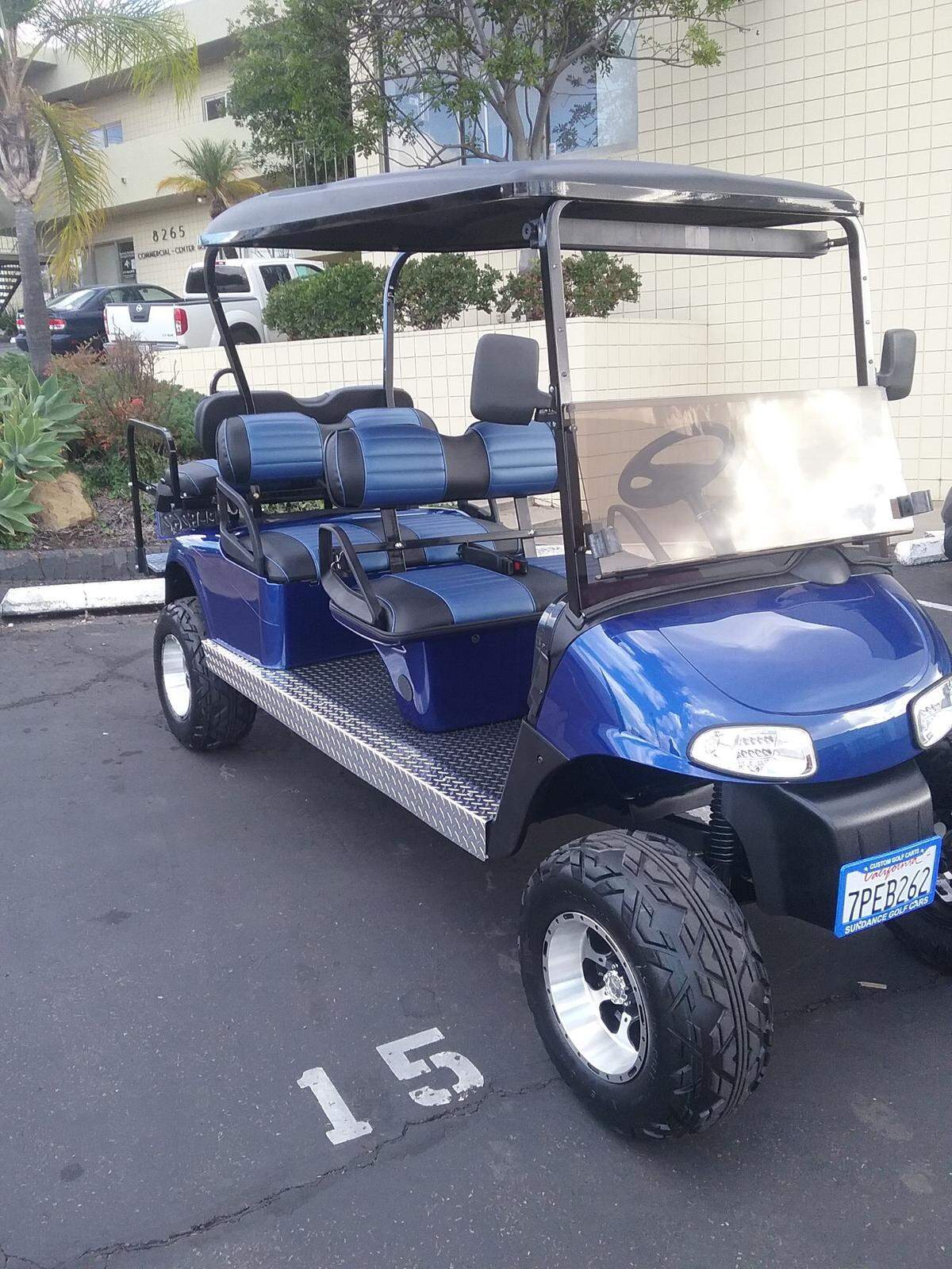 Unlike golf carts, low-speed vehicles have safety features that allow them on roadways with speed limits of up to 35 mph.