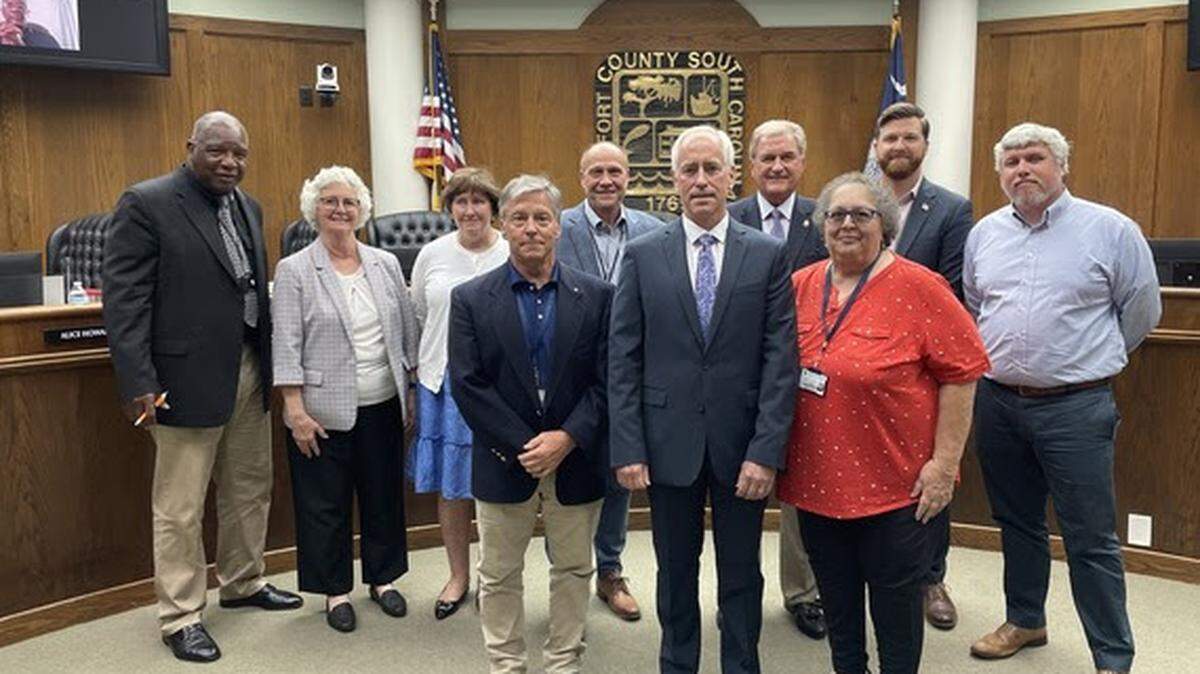 The County Council stands behind Moore after his announcement as administrator on May 28, 2024.