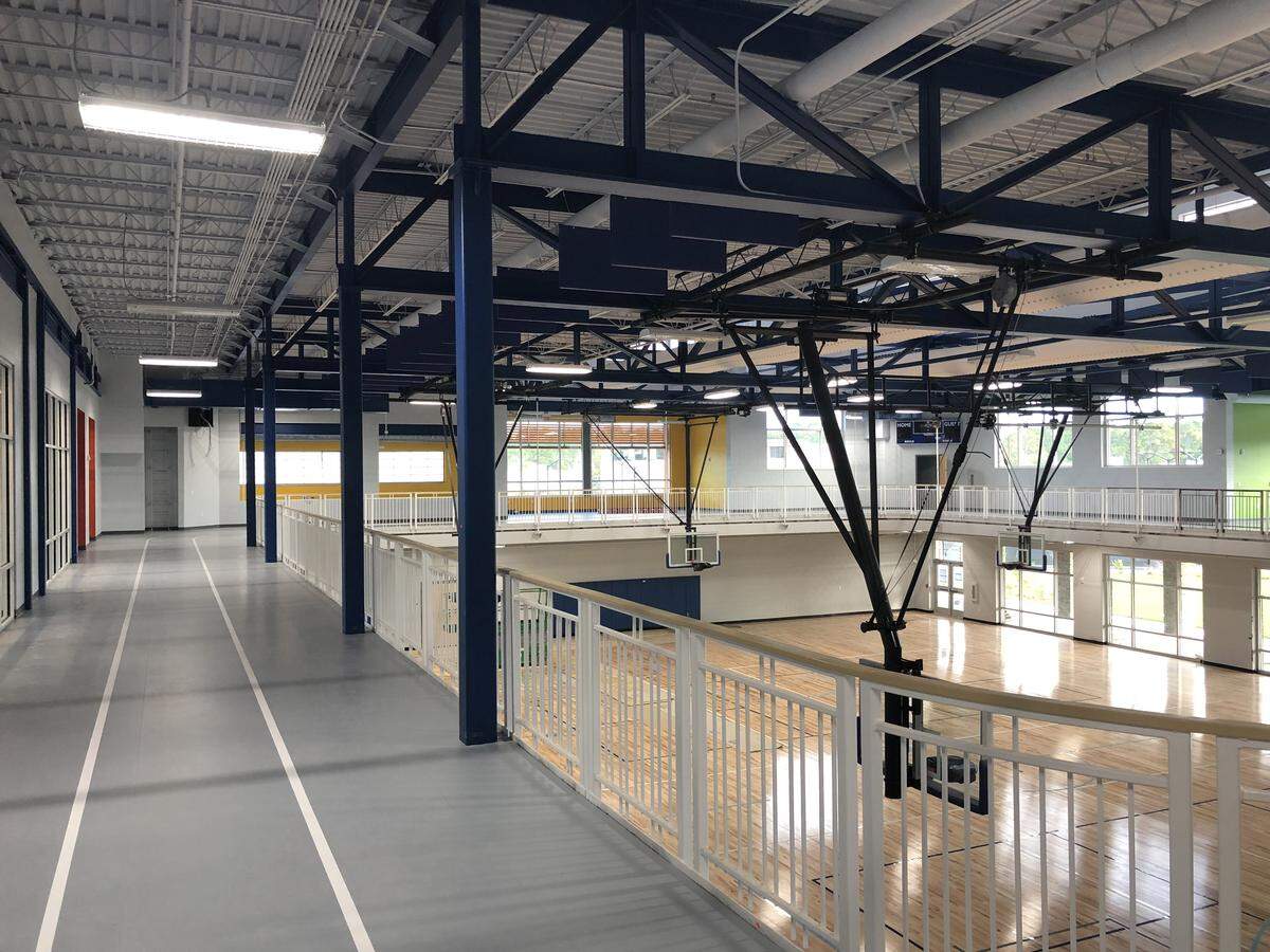 The indoor track at Hilton Head’s Island Recreation Center.