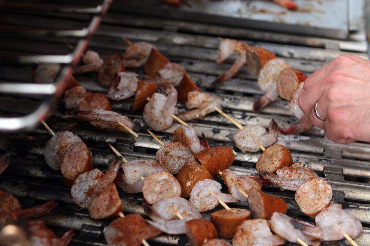 The first day of the May River Shrimp Festival was held on July 16, 2015, at Bluffton Oyster Factory Park in Bluffton.