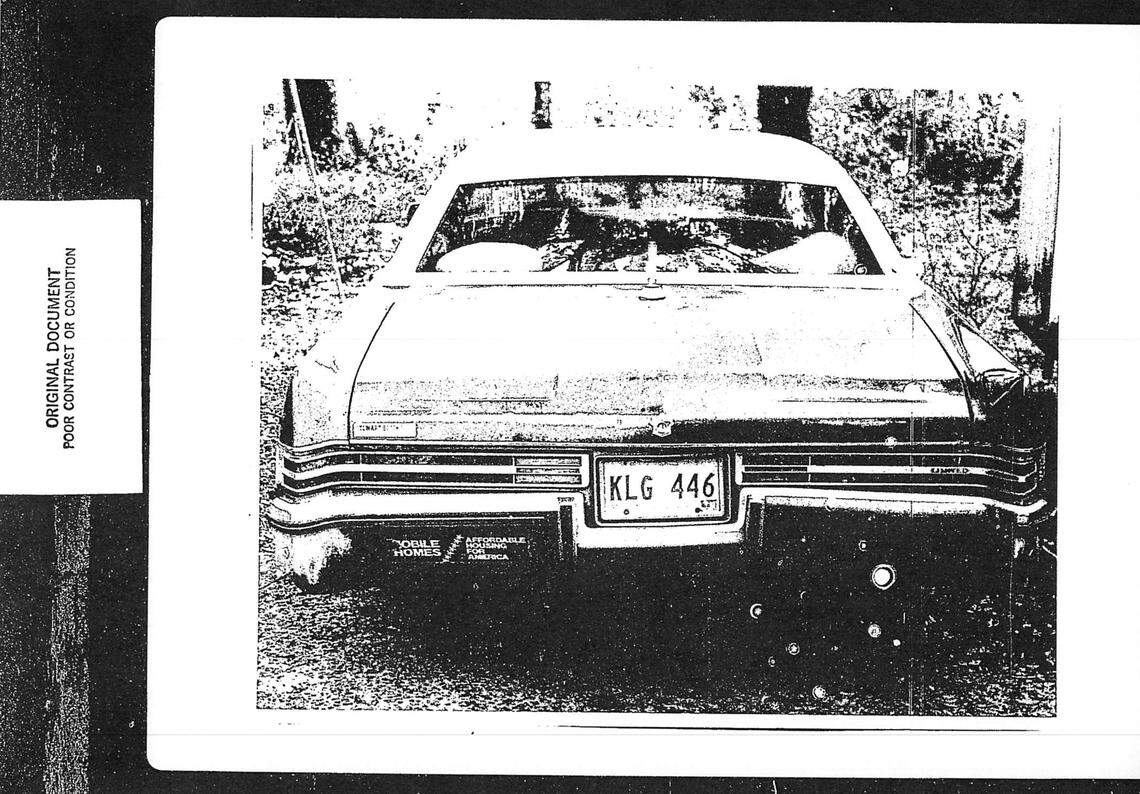 Photo of Isaiah Gadson Jr.’s car in 1983.