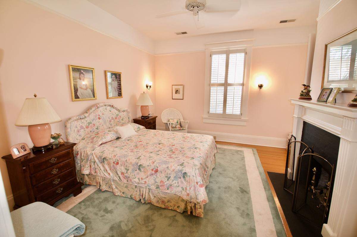 A bedroom inside Tomotley Plantation’s main house.