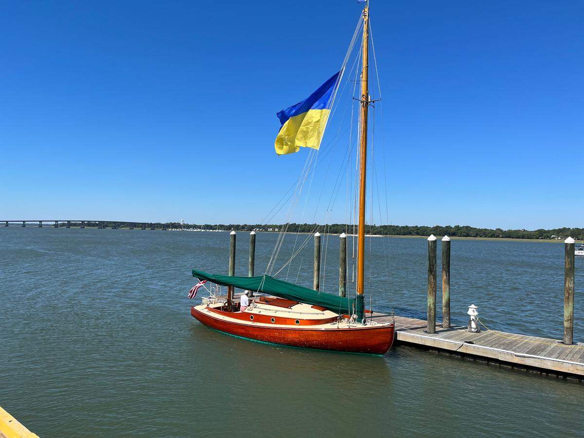 The 33-foot Silent Maid, docked at the Beaufort Yacht and Sailing Club on Lady’s Island Tuesday, is one of 10 catboats that will be competing in the Catboat Rally Thursday through Saturday featuring races from Savannah to Hilton Head, Hilton Head to Beaufort and shorter races in the Beaufort River around Beaufort.