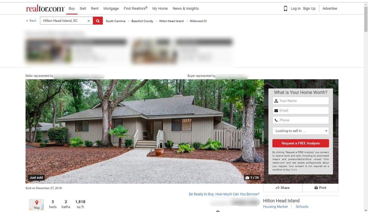 The home on Hilton Head James Hamann thought he was renting for a week when the owner of the rental company stopped communication.
