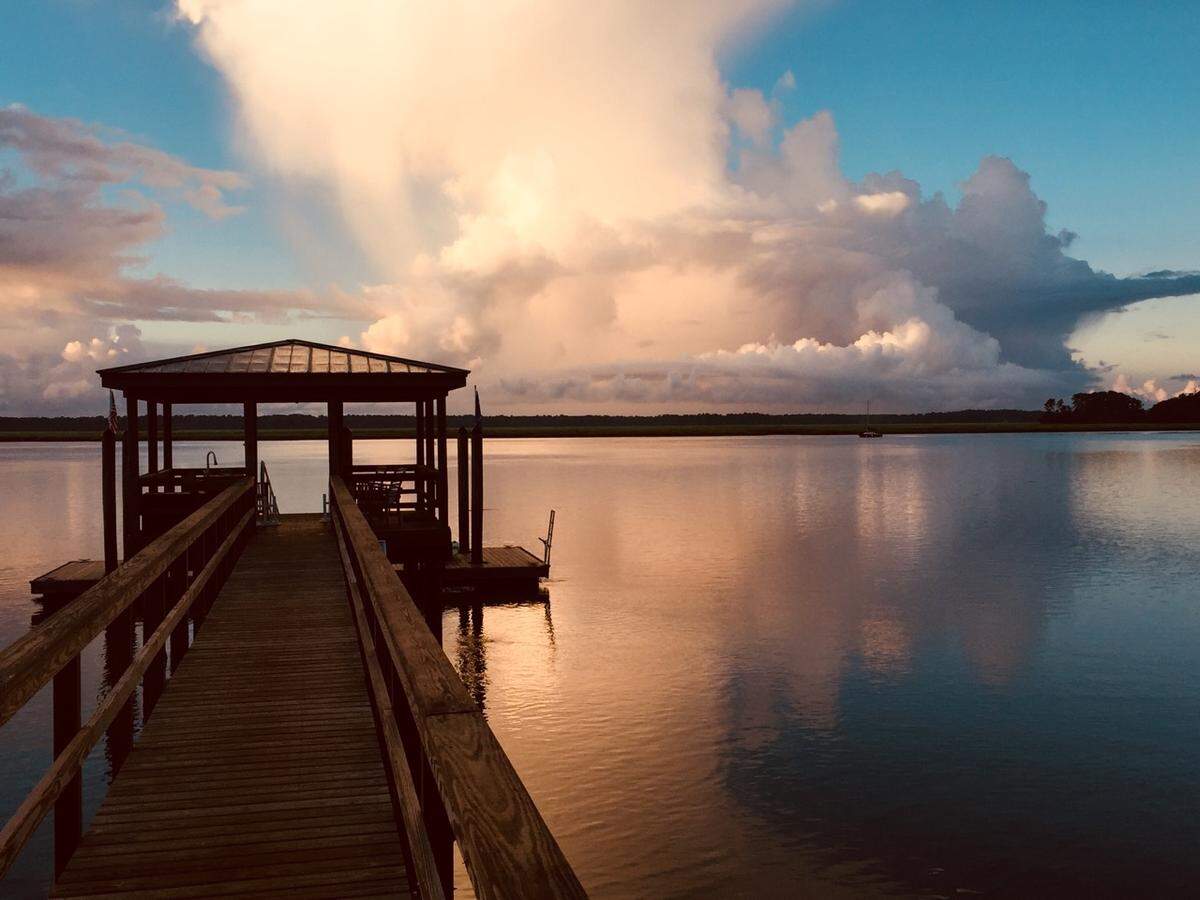 Shot of May River the morning with thought Hurricane Florence was to hit us.