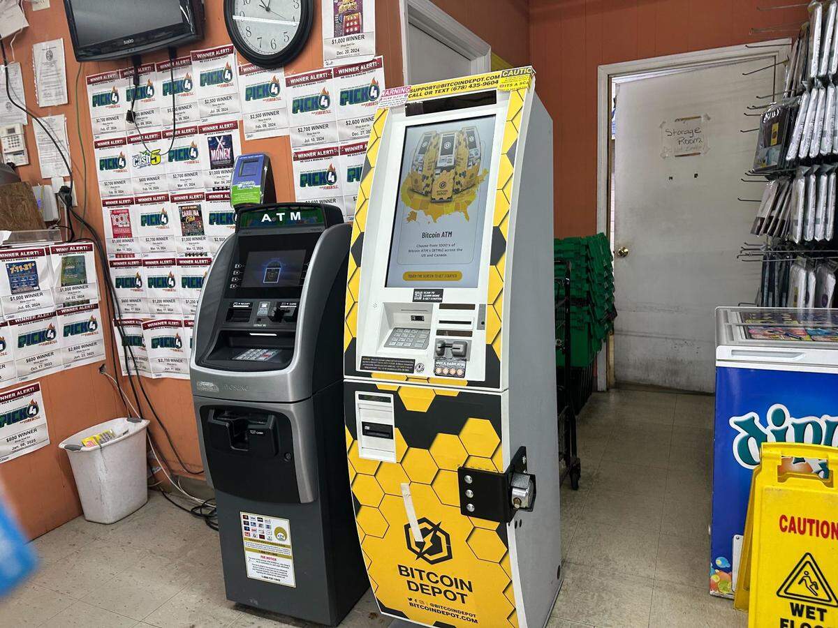 Beaufort County has dozens of Bitcoin ATMs, like this one adorned with scam alert stickers in a convenience store on Parris Island Gateway. Scammers commonly ask their victims to send payments through the machines because the ATMs’ cash-to-cryptocurrency conversions are near-instant and usually irreversible.