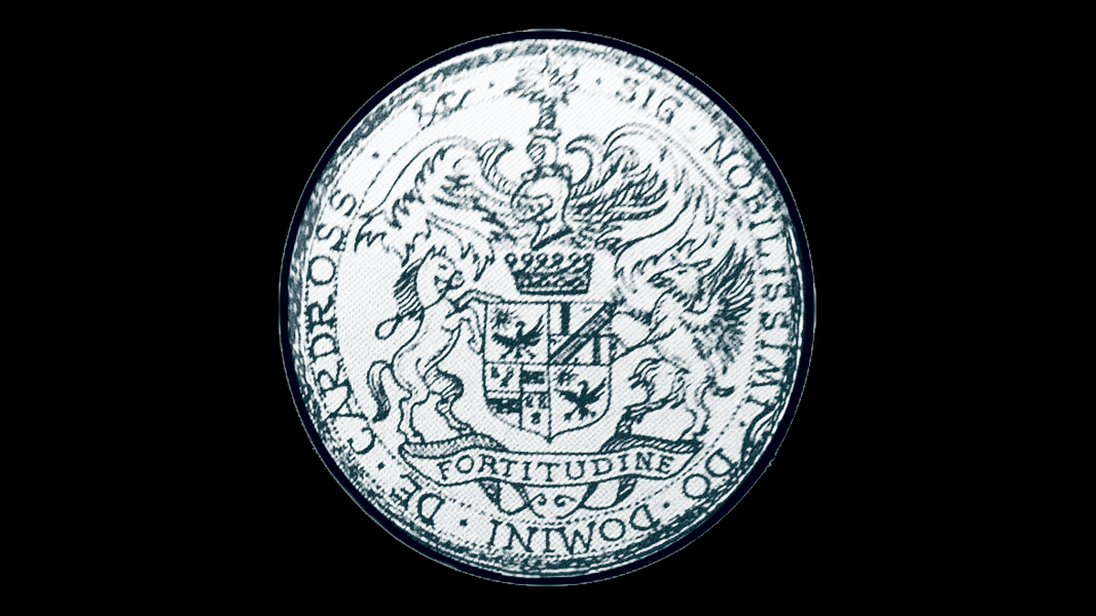 The seal of Stuarts Town founder Henry Erskine, 3rd Lord Cardross.