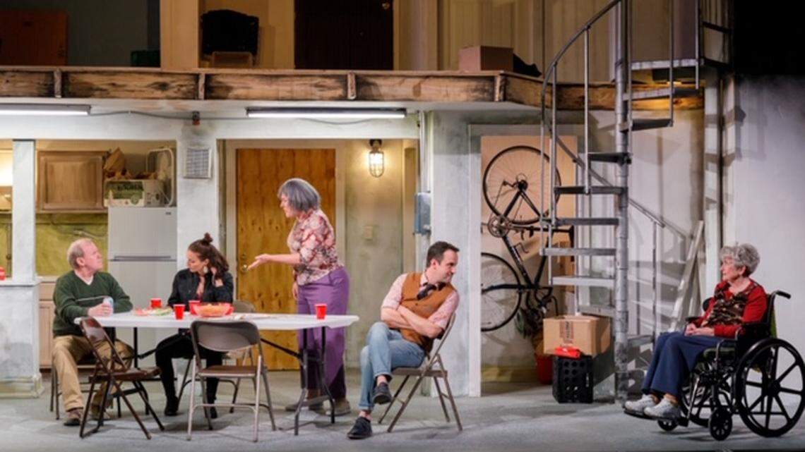 The Blake family laugh and spar over Thanksgiving dinner in Lean Ensemble Theater’s production of “The Humans” by Stephen Karam.