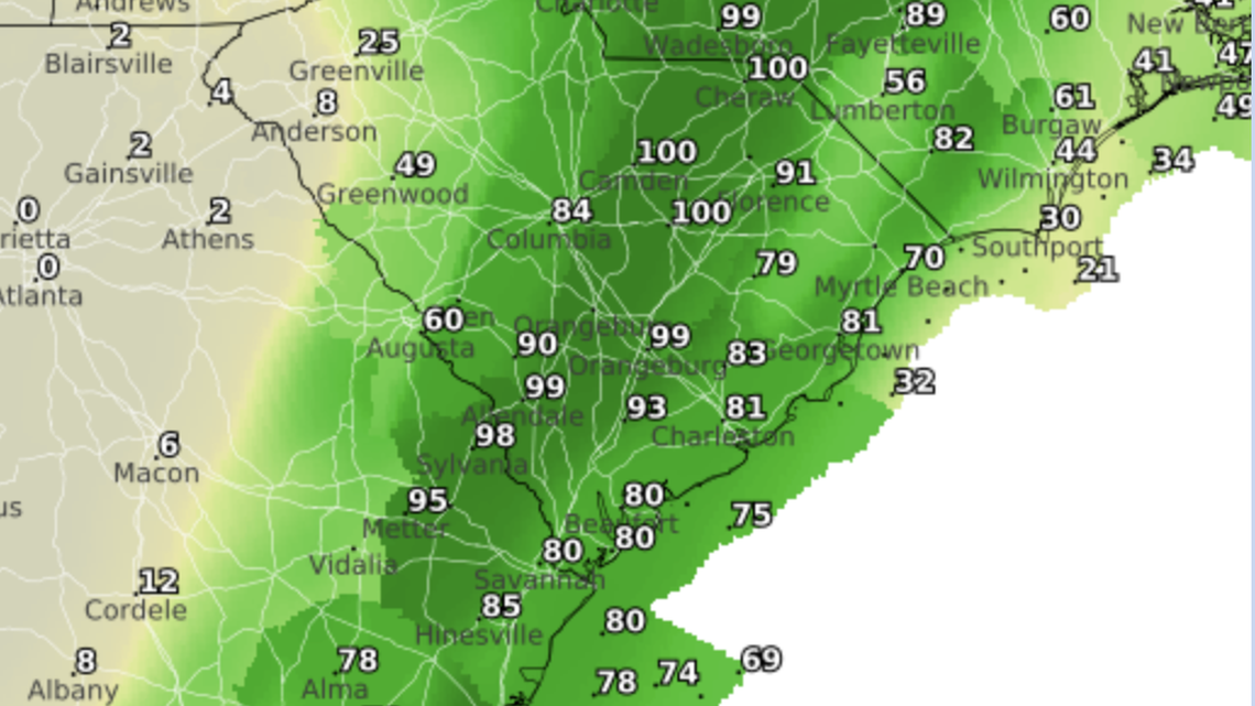 Cold, rainy forecast ahead for Beaufort County. Will the cold front clear by the weekend?