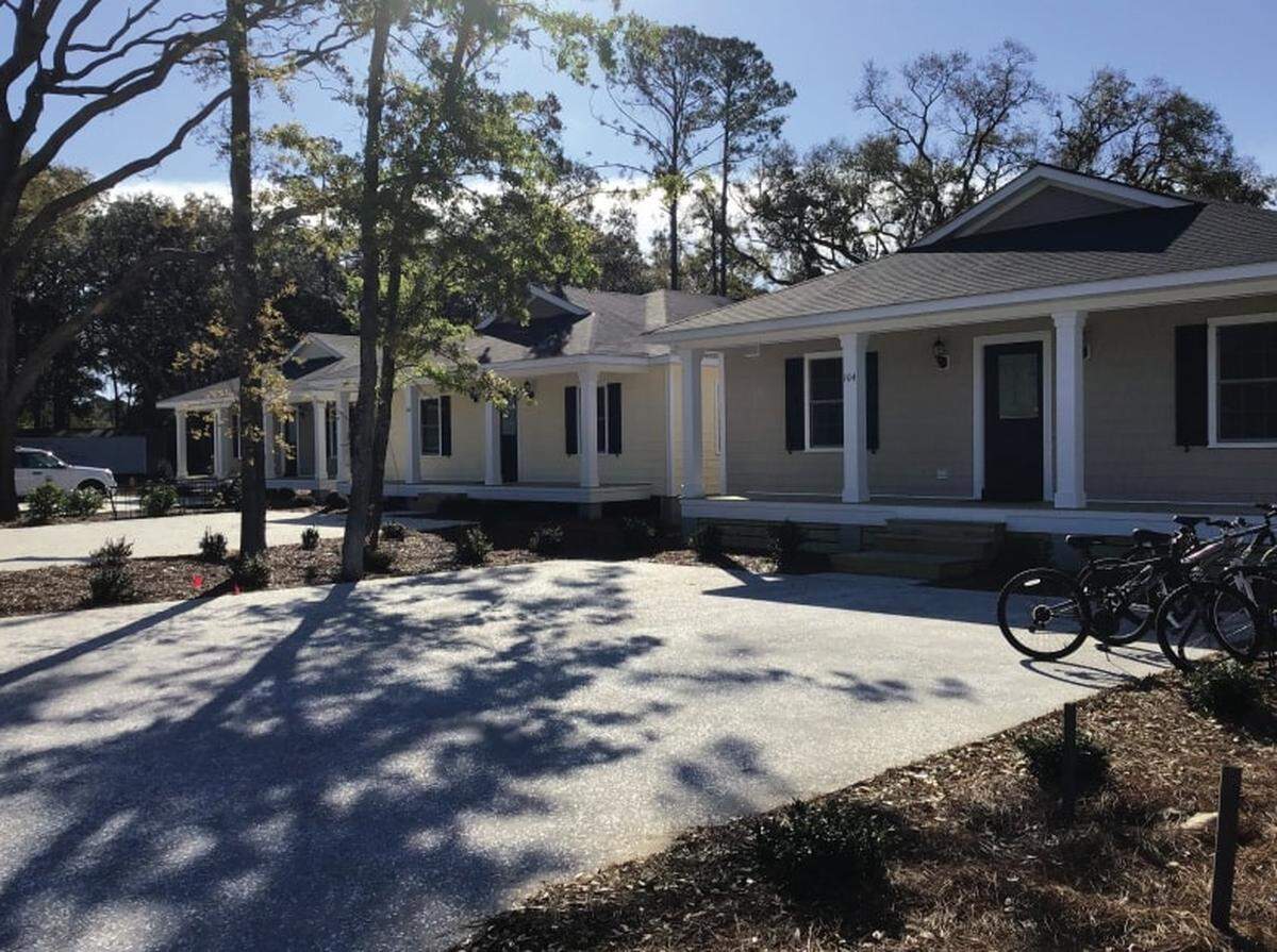 Houses on Alex Patterson Road on Hilton Head Island. The homes are being rented by employes such as The Sea Pines Resort and The Westin for workforce housing.
