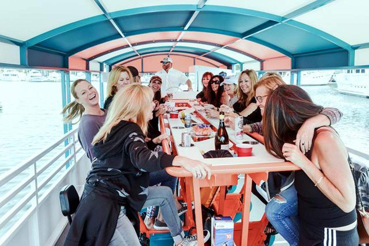 A new cycle pedal tavern on Hilton Head Island will start taking reservations Feb. 1. Up to 20 people can go out on a 2-hour cycle cruise and BYOB for a floating party.