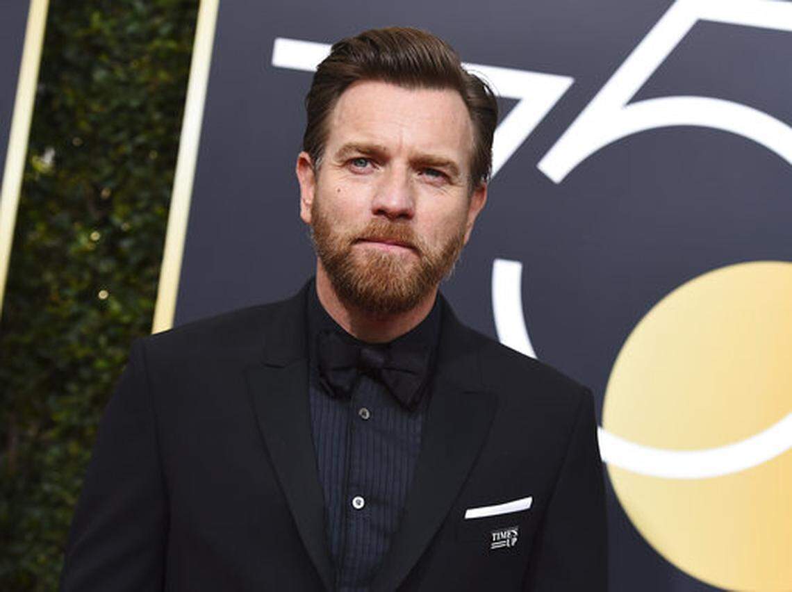 Ewan McGregor arrives at the 75th annual Golden Globe Awards at the Beverly Hilton Hotel on Sunday, Jan. 7, 2018, in Beverly Hills, Calif.