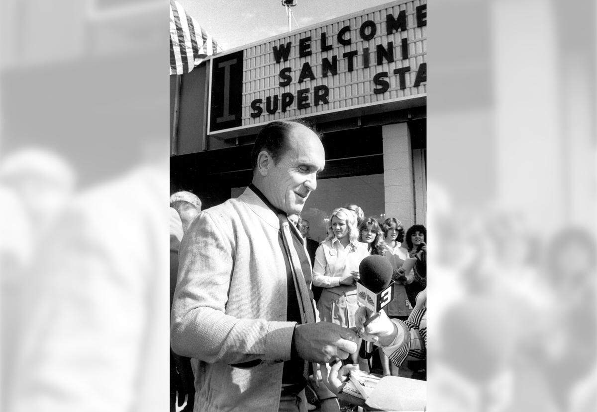 Robert Duvall makes his way to a podium for the world premiere of “The Great Santini” held at Beaufort’s Plaza Twins Theatre on Oct. 19, 1979. ”It’s great to be back in the city with the best shrimp in the world, the best hospitality,” Duvall told the crowd.