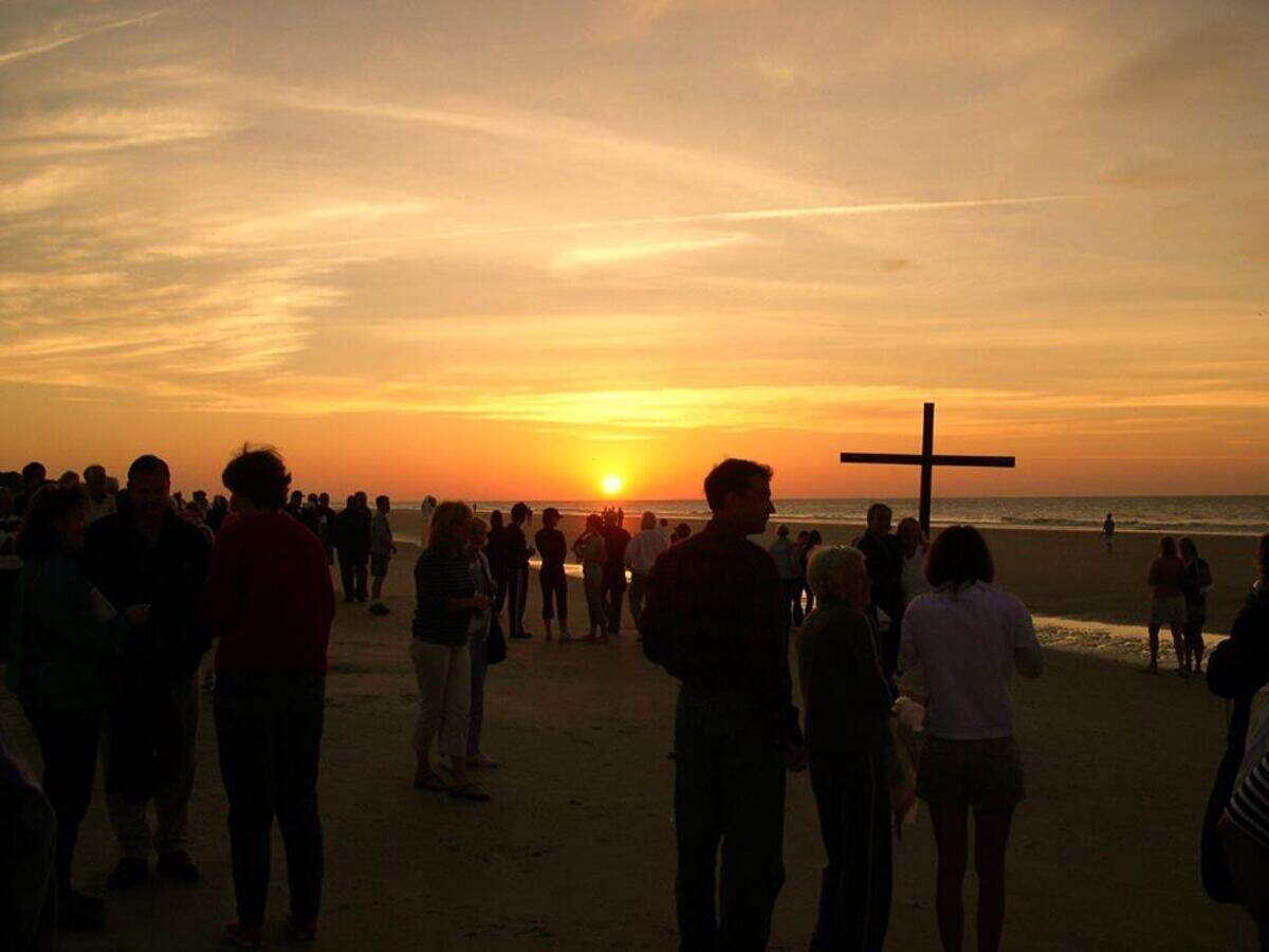 The Easter sunrise service on the beach led by First Baptist Church is one of Hilton Head Island’s oldest traditions.