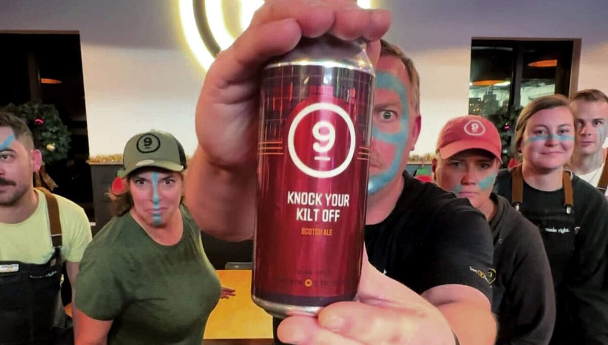 The new “Knock Your Kilt Off” Scotch Ale will be available at lot 9 brewing co. in Bluffton, SC this winter.