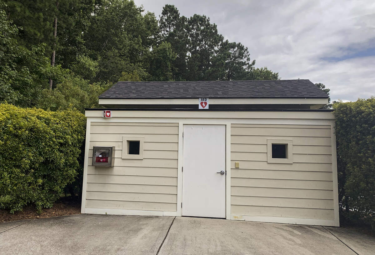 A look at another comfort station on the Argent Lakes Golf Course