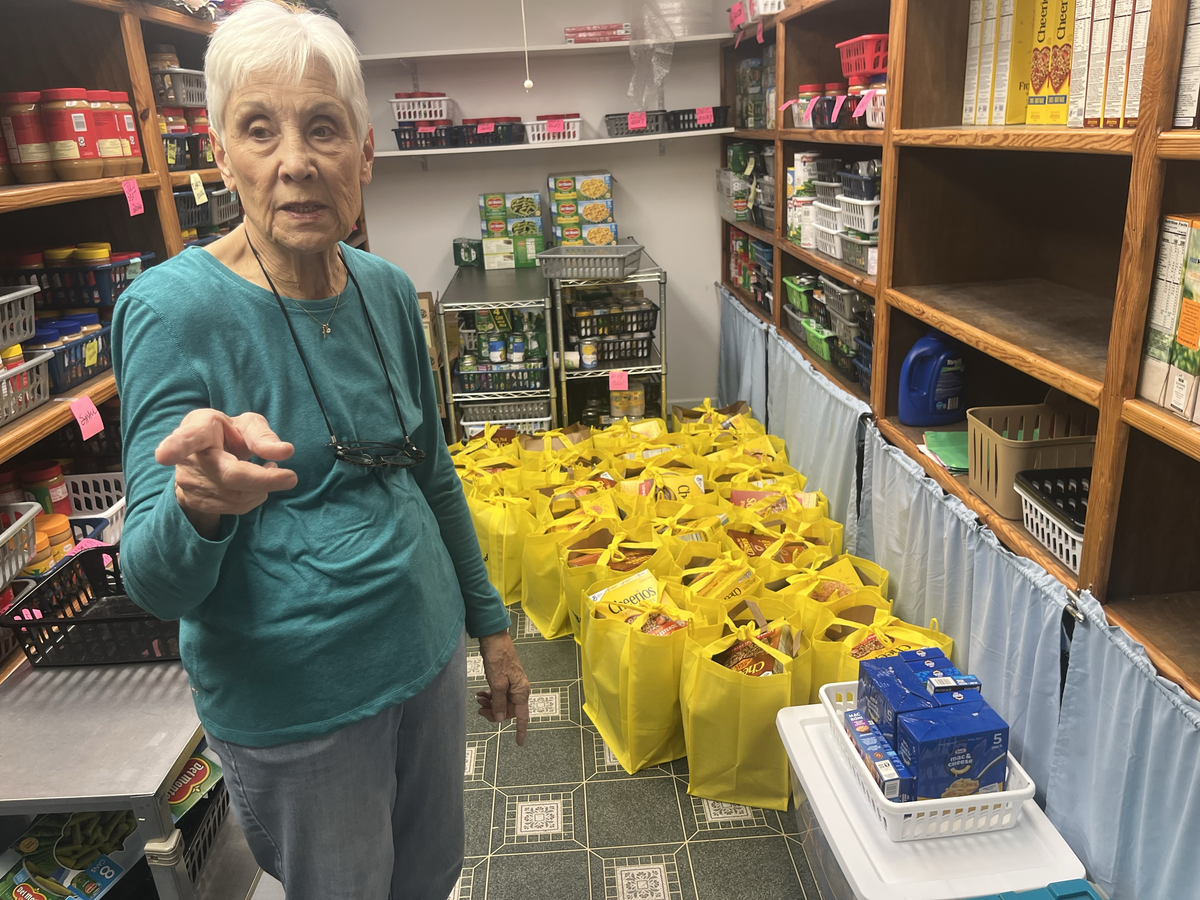 Alecia Daniel explains how food delivery works at St. Francis Center. Over the years, the center has grown from a tiny pantry for emergencies only into multiple services that provide food to thousands of people in northern Beaufort County.