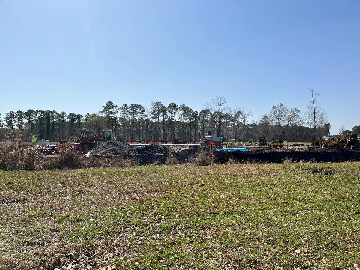 Construction site of the new Harbor Freight coming to Okatie Crossing