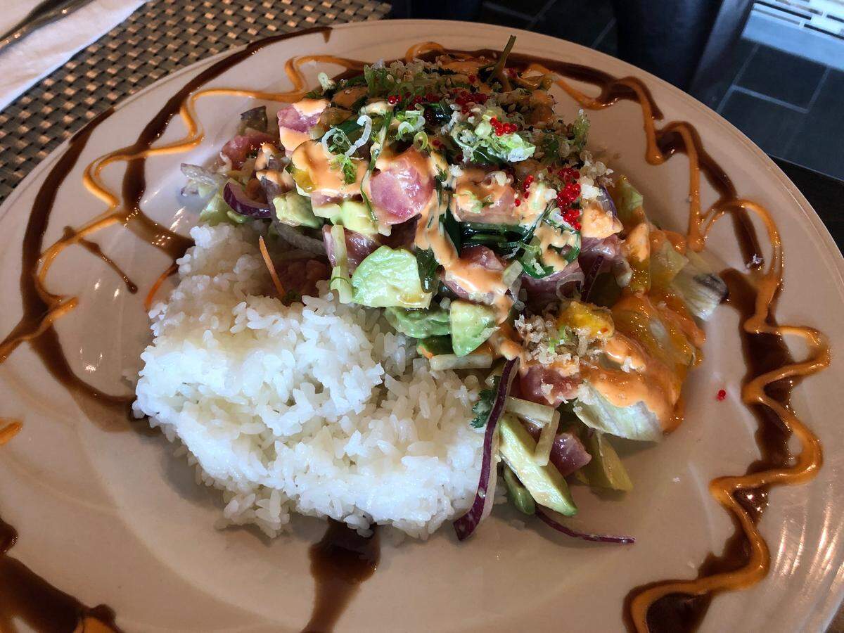 Poke bowl at Wasabi in Bluffton.
