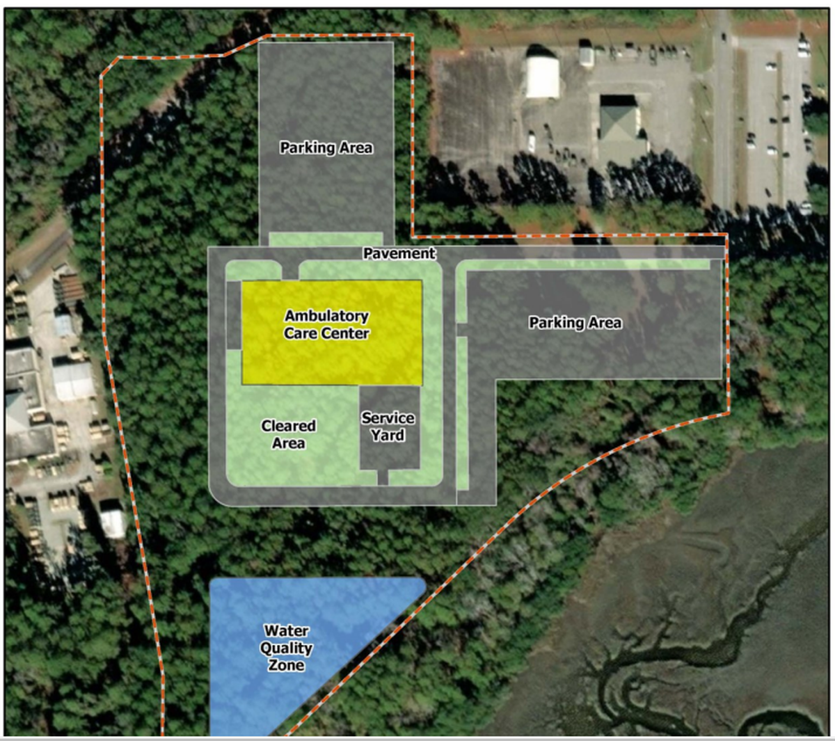 A new medical facility is planned on 26 acres at Marine Corps Air Station Beaufort.
