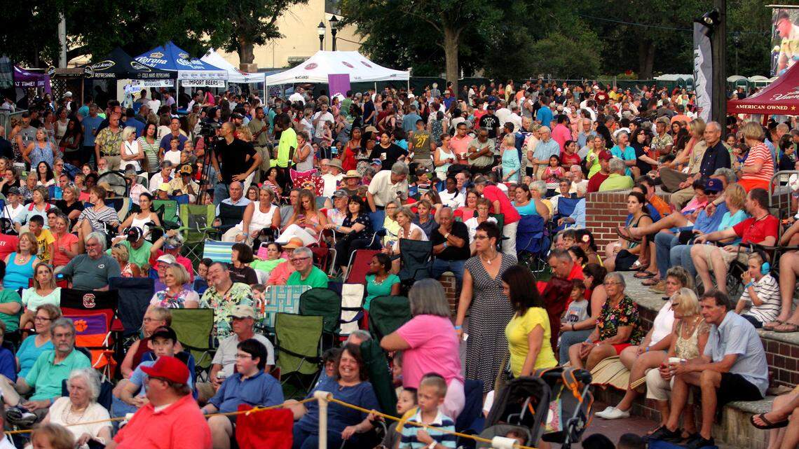Crowds dressed in their Water Fest best open annual festival
